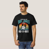 Funny Dad Jokes Database Pun T-shirt (Voorkant volledig)