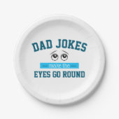 Funny Dad Jokes Father Pun Papieren Bordje (Voorkant)