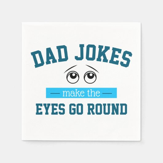 Funny Dad Jokes Father Pun Servet (Voorkant)