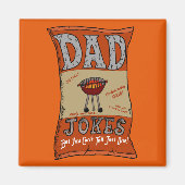 Funny Dad Jokes Fathers Day Grilling Quote T-Shirt Magneet (Voorkant)