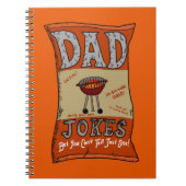 Funny Dad Jokes Fathers Day Grilling Quote T-Shirt Notitieboek (Voorkant)