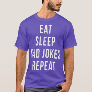 Funny Dad Jokes herhaal Humor Papa Vaderdag Cut T-shirt