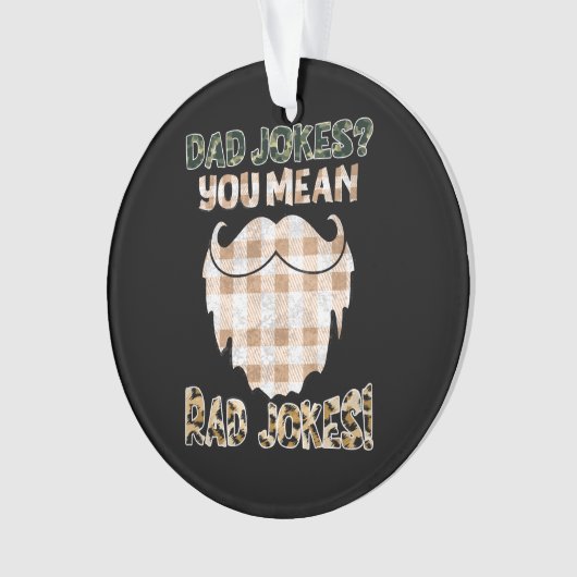 Funny Dad Jokes | VADERDAG | Rad Jokes Ornament (voorkant)