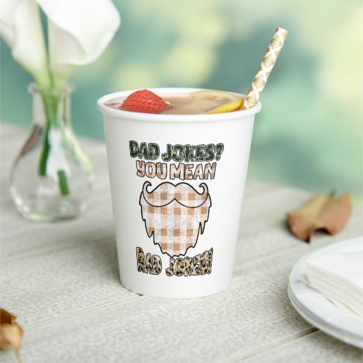Funny Dad Jokes | VADERDAG | Rad Jokes Papieren Bekers (Insitu)