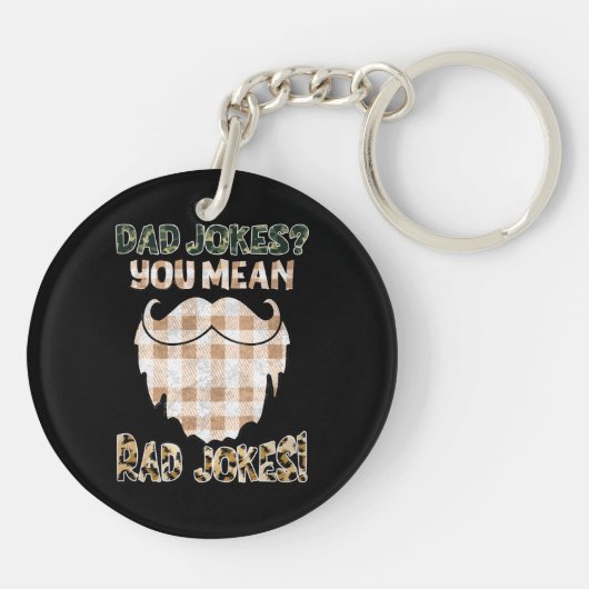 Funny Dad Jokes | VADERDAG | Rad Jokes Sleutelhanger (Achterkant)