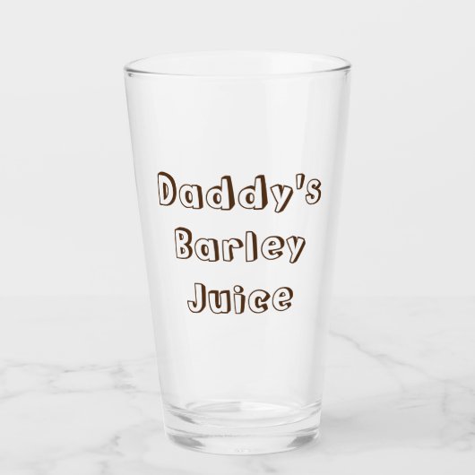 Funny Dad Juice (Beer) Pint Glass Tumbler (Voorkant)