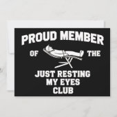 Funny Dad Just Resting My Eyes Fathers Day Funny  Kaart (Voorkant)