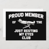 Funny Dad Just Resting My Eyes Fathers Day Funny  Kaart (Voorkant / Achterkant)