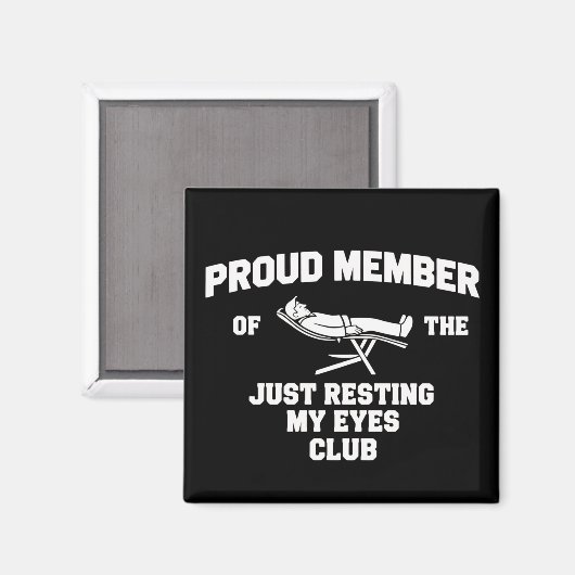 Funny Dad Just Resting My Eyes Fathers Day Funny  Magneet (Voorkant / Achterkant)