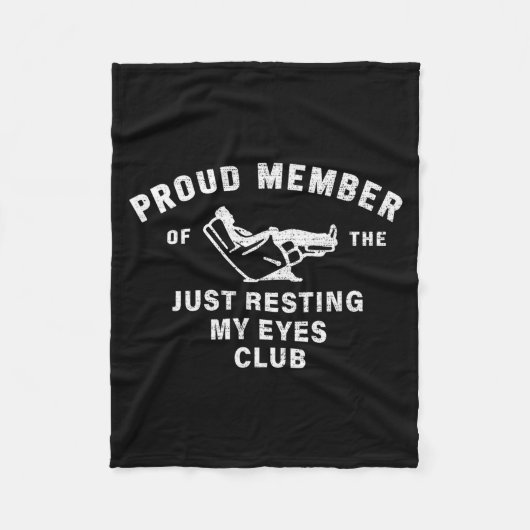 Funny Dad,just Resting My Eyes For Dad Gift Dad Fa Fleece Deken (Voorkant)