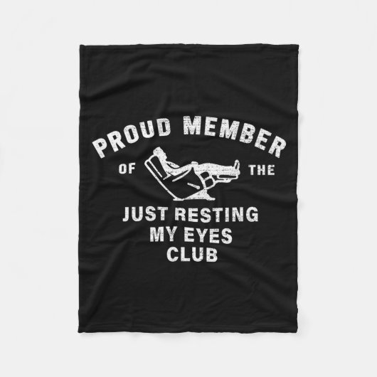 Funny Dad,just Resting My Eyes For Dad Gift Dad Fa Fleece Deken (Voorkant)