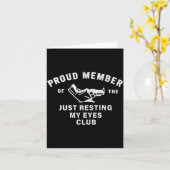 Funny Dad,just Resting My Eyes For Dad Gift Dad Fa Kaart (Gele Bloem)