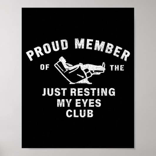 Funny Dad,just Resting My Eyes For Dad Gift Dad Fa Poster (Voorkant)