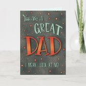 Funny Dad Kaart Leuke Vaderdag Inspirivity Kaart (Voorkant)