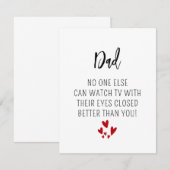 Funny Dad Kaart - Sarcastisch Vaderdag & Verjaarda Notitiekaartje (Voorkant / Achterkant)