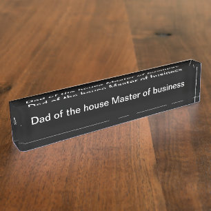 Funny Dad Kantoor Desk Naam Bord Cadeau Naambordje
