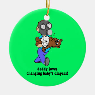 Funny dad keramisch ornament