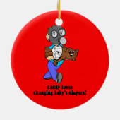 Funny dad keramisch ornament (Achterkant)