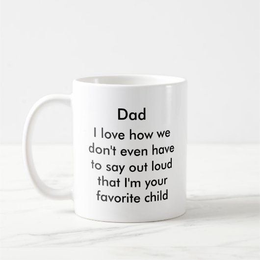 Funny dad mok koffie (Links)