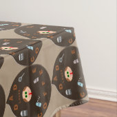 Funny Dad Monster houdt van Coffee Tablecloth Tafelkleed (Voorbeeld)