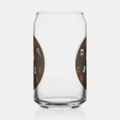 Funny Dad Monster houdt van koffie Blikvorm Glas (Rechts)