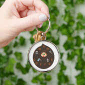 Funny Dad Monster houdt van koffie Sleutelhanger (Hand)