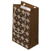 Funny Dad Monster verliest Coffee Custom Gift Bag Klein Cadeauzakje (Achterkant Gekanteld)