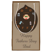 Funny Dad Monster verliest Coffee Custom Gift Bag Klein Cadeauzakje (Voorkant)