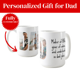 Funny Dad Mug – BBQ Master & Dad Joke Champion Koffiemok