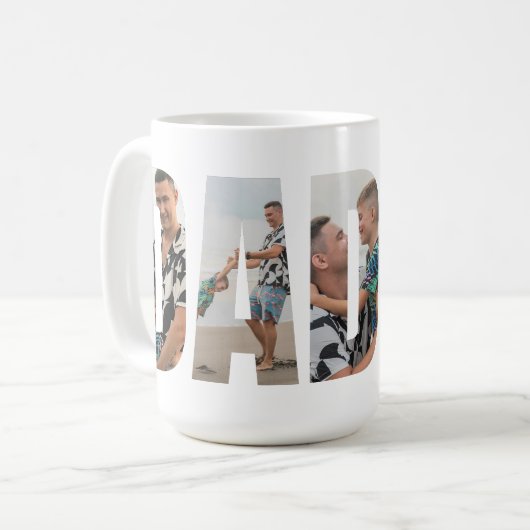 Funny Dad Mug – Fixer of Problems & King of Snacks Koffiemok (Voorkant links)