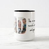Funny Dad Mug – Original Superhero & Pun Champion Tweekleurige Koffiemok (Center)