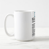 Funny Dad Nutrition Facts Koffiemok (Links)