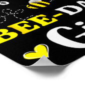 Funny Dad Of The Bee Day Girl Birthday  Poster (Hoek)