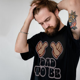 Funny dad om te worden t-shirt