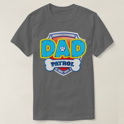 Funny Dad Patrol Dog Gift Birthday Party T-shirt (Design voorkant)