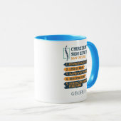 Funny Dad Personalized Chiropractive Side Effects Mok (Voorkant rechts)