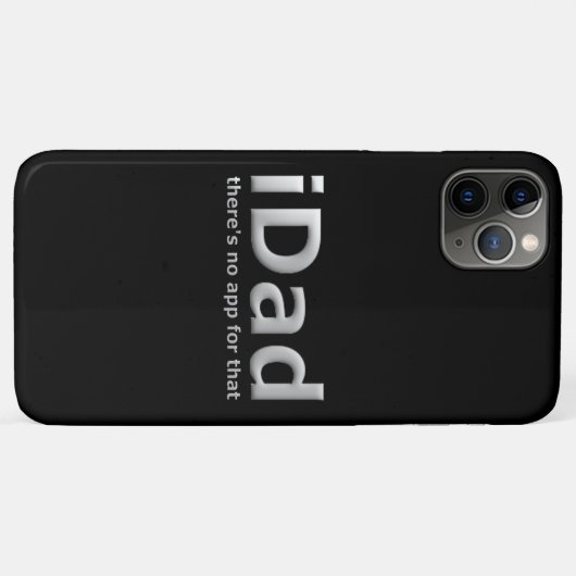 Funny Dad Phone App Joke op Black Case-Mate iPhone Case (Achterkant (horizontaal))