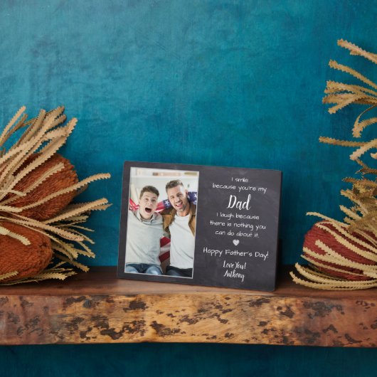 Funny Dad Poem Personalized Photo Vaderdag Fotoplaat (Zijkant)