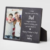 Funny Dad Poem Personalized Photo Vaderdag Fotoplaat (Zijkant)