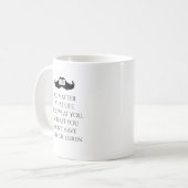 Funny Dad Quote Mustache Art Koffiemok (Voorkant links)