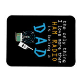 Funny Dad Radio Fathers Day Amateur Mannen Gift Magneet (Horizontaal)