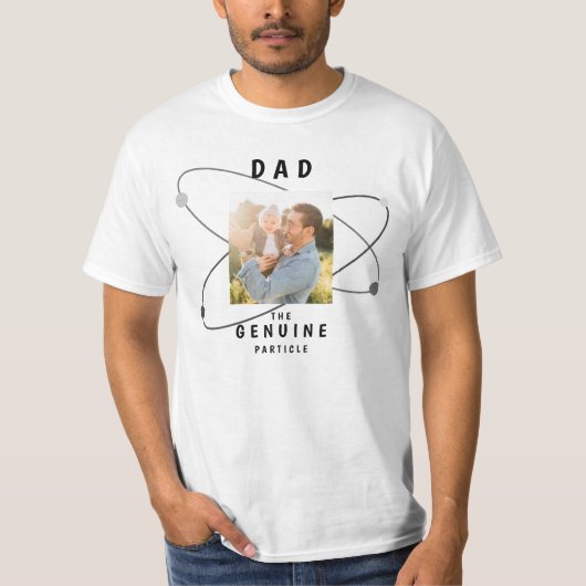 Funny Dad Science Geek Genuine Particle Joke T-Sh T-shirt (Voorkant)