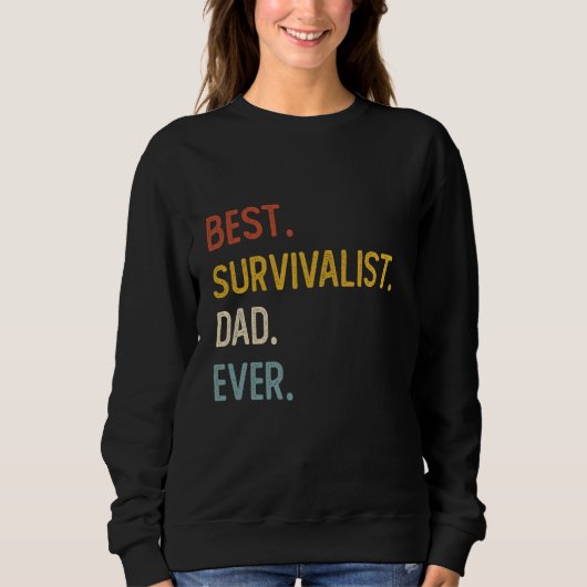 Funny Dad Shirt Beste Survivalist Pa Ooit Shirt Fa (Voorkant)