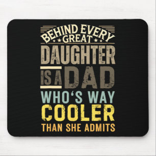 Funny Dad Shirt van Dochter Mannen Funny Fathers D Muismat