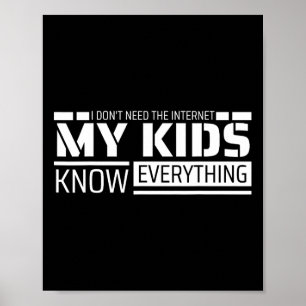 Funny Dad Shirt van Kinder Mannen Funny Fathers Da Poster