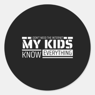 Funny Dad Shirt van Kinder Mannen Funny Fathers Da Ronde Sticker