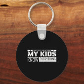 Funny Dad Shirt van Kinder Mannen Funny Fathers Da Sleutelhanger (Voorkant)