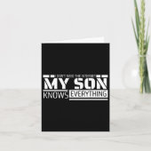 Funny Dad Shirt van Son Mannen Funny Fathers Day D Kaart (Voorkant)