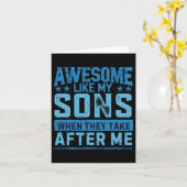 Funny Dad Shirt van Sons Mannen Funny Fathers Day Kaart (Gele Bloem)