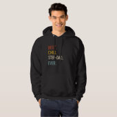 Funny Dad Shirten Beste Chili Step-Dad Ooit Shirte Hoodie (Voorkant volledig)